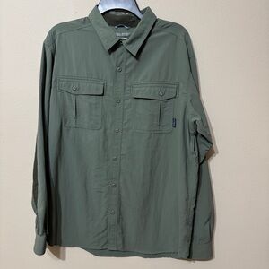 Columbia Green Omni-Shield Mesh Top